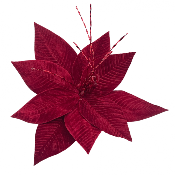 Ornament brad Craciunita QUEEN, Burgundy, 30cm [2]