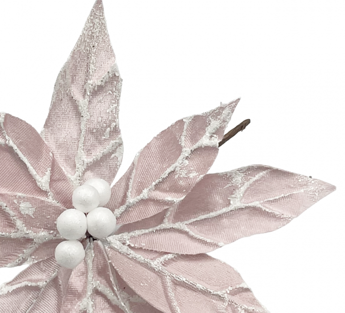 Ornament brad Craciunita EVE, Roz deschis, 20cm [2]