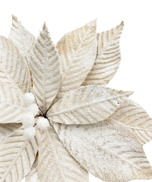 Ornament brad Craciunita ROYAL, Sampanie caramel, 30cm [2]