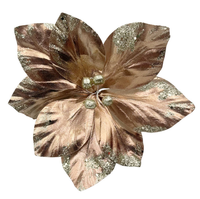 Ornament brad Magnolie SHINY, Roz sampanie [1]