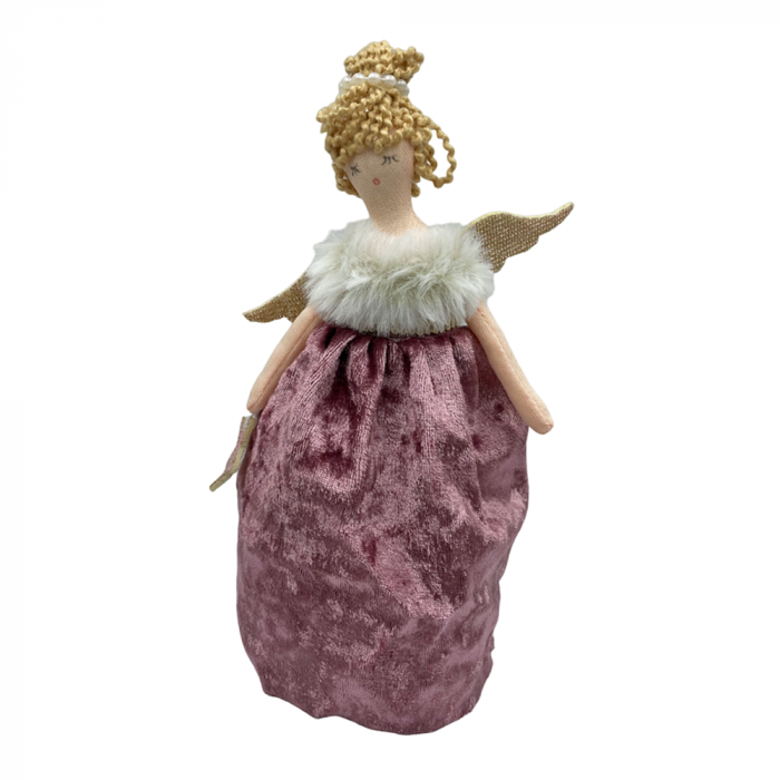 Ornament brad Craciun Zana ZORA, Mov prafuit, 20cm [2]