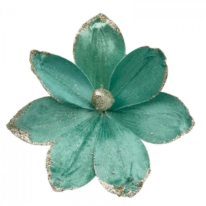 Ornament brad Magnolie LUCKY, Verde menta, 22cm [1]