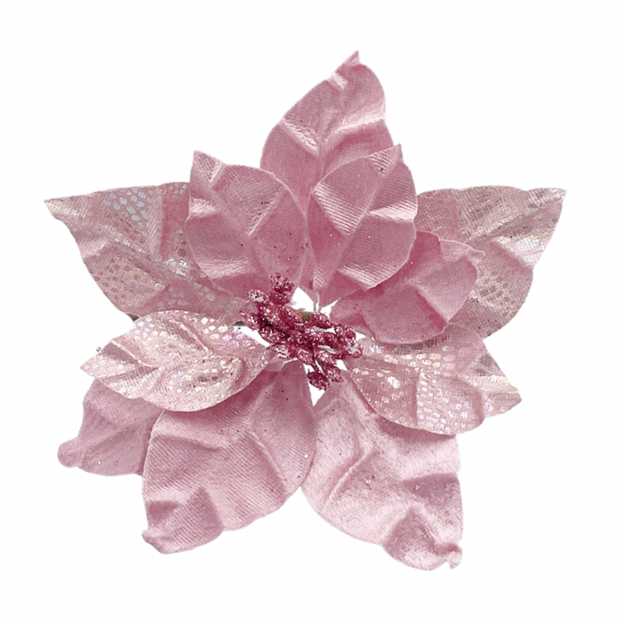 Ornament brad Craciunita HOPE, Roz, 18cm [3]