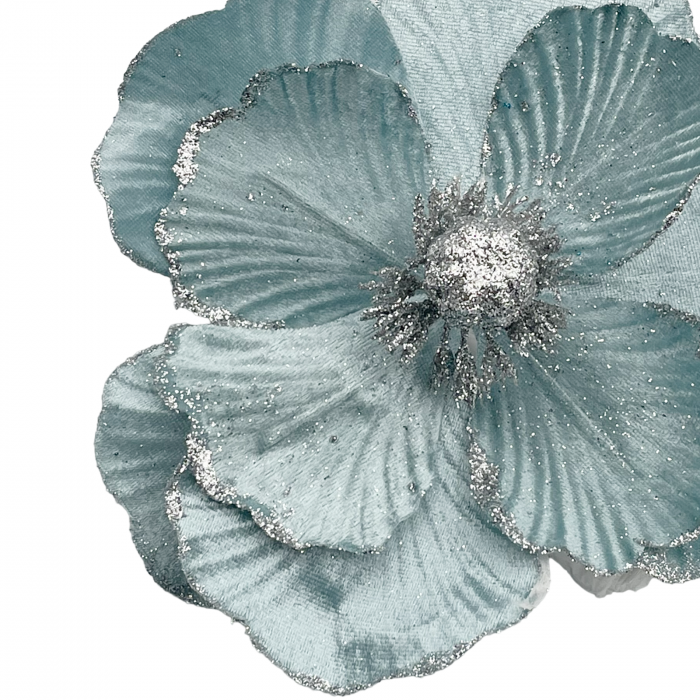 Ornament brad Magnolie CHARM, Bleu argintiu, 25cm [2]