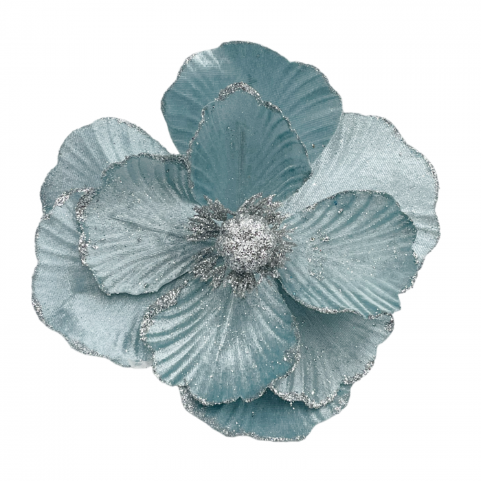 Ornament brad Magnolie CHARM, Bleu argintiu, 25cm [3]