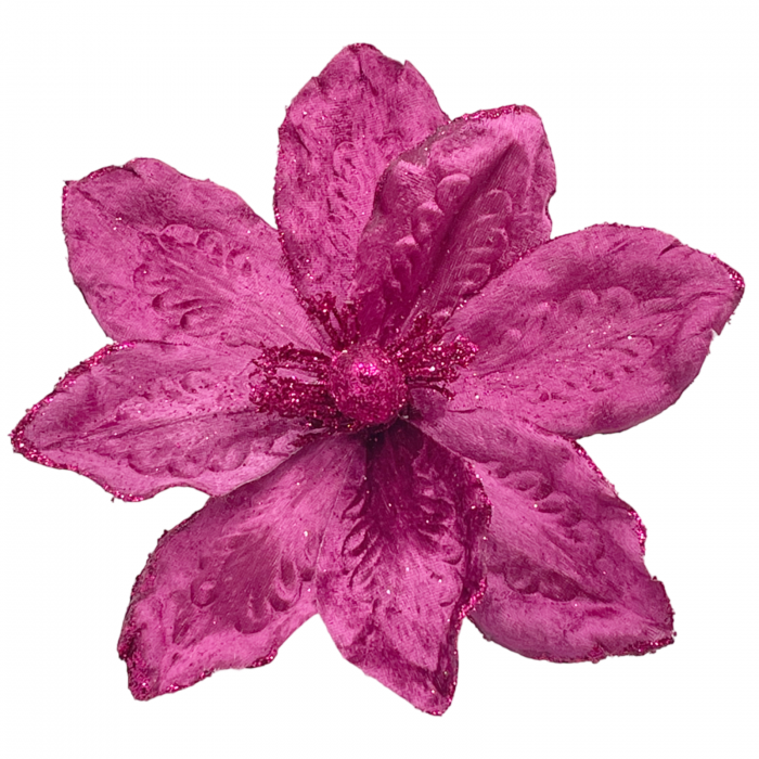 Ornament brad Magnolie GRACE, Fucsia, 22cm [1]