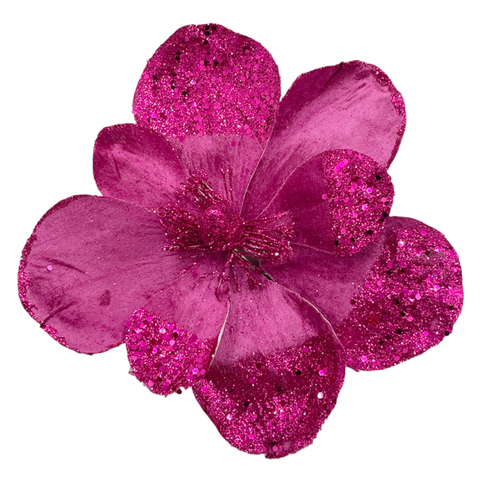Ornament brad Magnolie CHARM, Fucsia, 25cm [1]