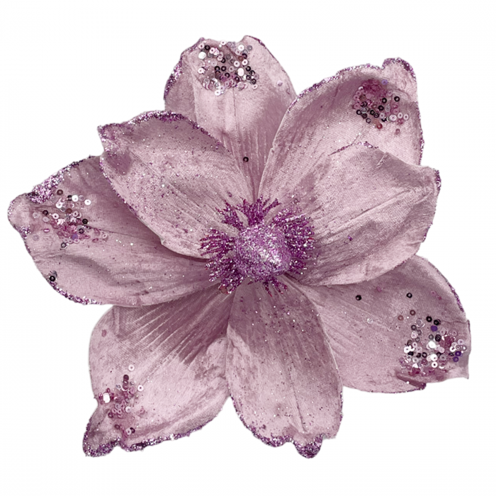 Ornament brad Magnolie CHARM, Roz lavanda, 25cm [1]