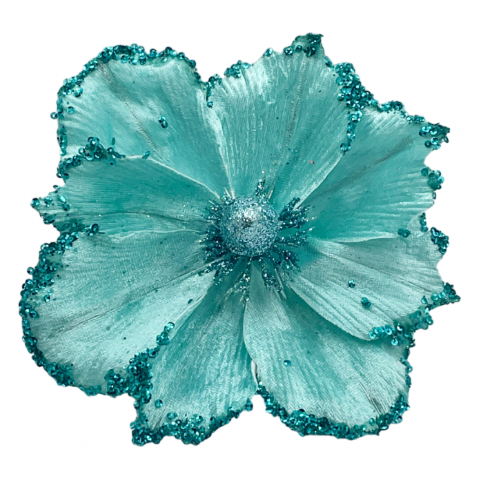 Ornament brad Magnolie CHARM, Verde turcoaz, 23cm [1]