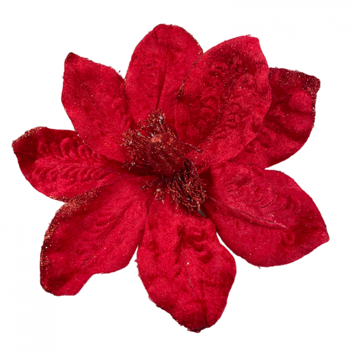 Ornament brad Magnolie GRACE, Rosu, 22cm [2]