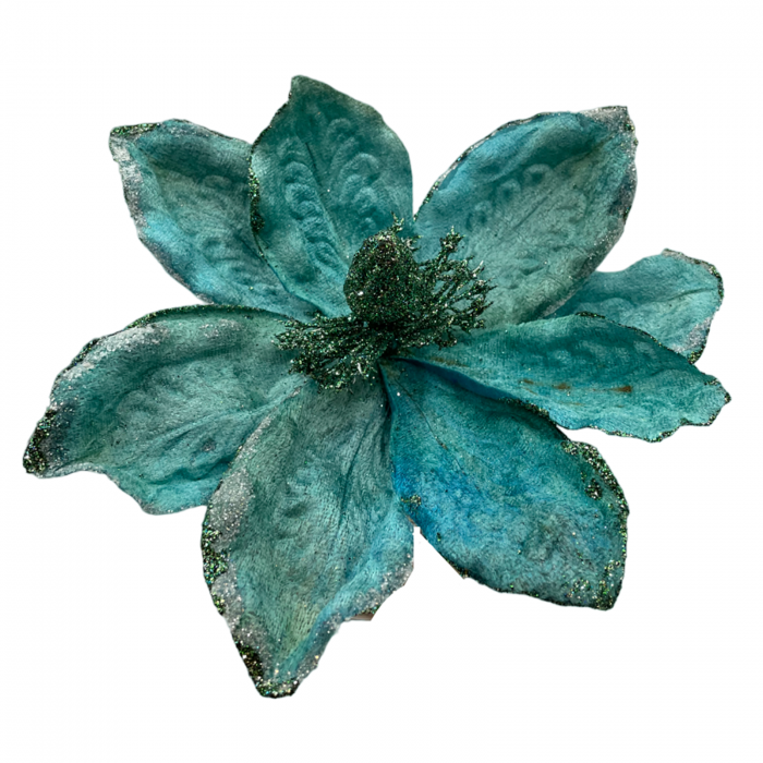 Ornament brad Magnolie GRACE, Verde paun, 22cm [3]
