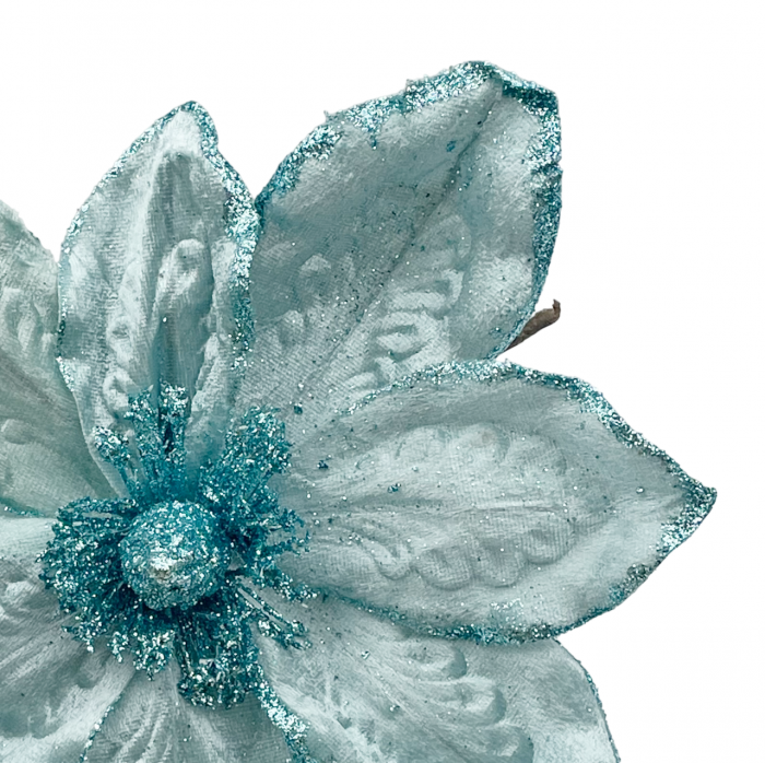 Ornament brad Magnolie GRACE, Bleu, 25cm [2]