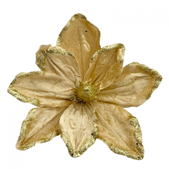 Ornament brad Magnolie GRACE, Auriu, 25cm [1]