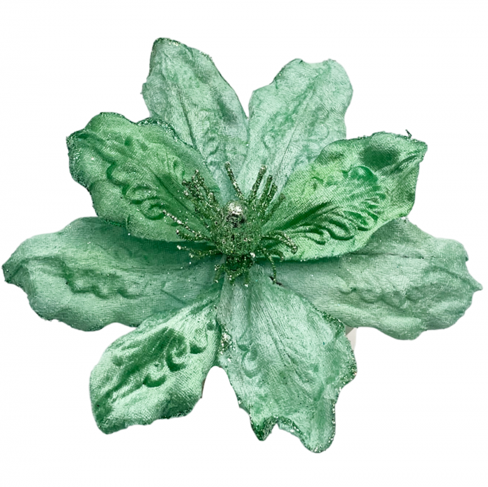 Ornament brad Magnolie GRACE, Verde menta/ jad, 23cm [2]