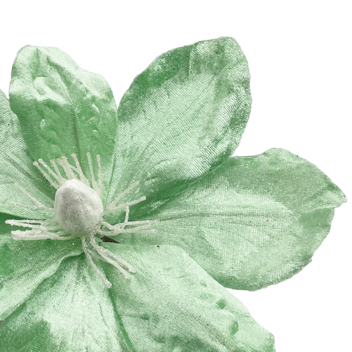 Ornament brad Magnolie GRACE, Verde menta, 22cm [2]