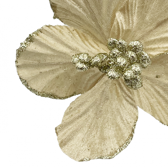 Ornament brad Magnolie HOPE, Nude auriu, 15cm [2]