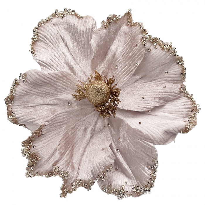 Ornament brad Magnolie JOLLY, Roz, 20cm [1]