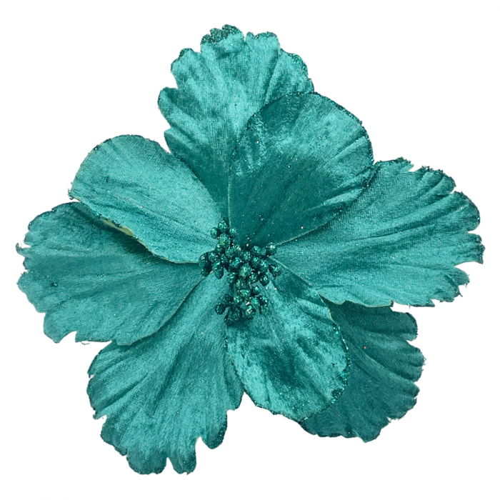 Ornament brad Magnolie BELLE, Verde paun, 22cm [1]