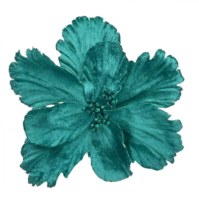 Ornament brad Magnolie BELLE, Verde paun, 22cm [2]