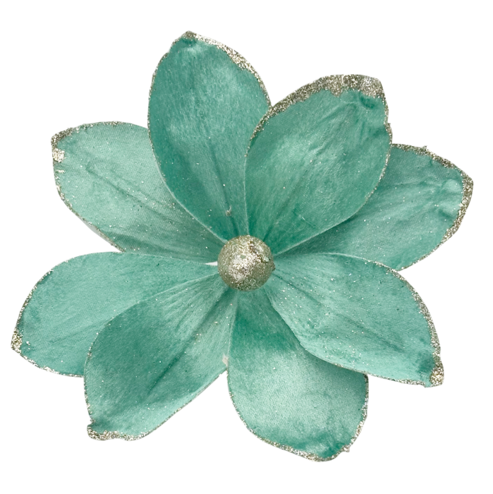 Ornament brad Magnolie LUCKY, Verde menta, 22cm [1]