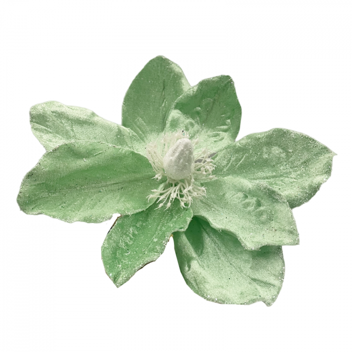 Ornament brad Magnolie GRACE, Verde menta, 22cm [3]