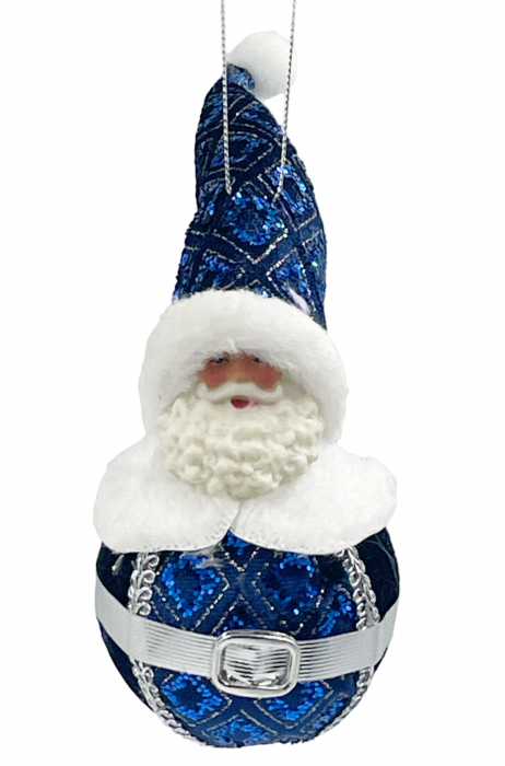 Ornament brad DEAR SANTA, Albastru, 14cm [1]
