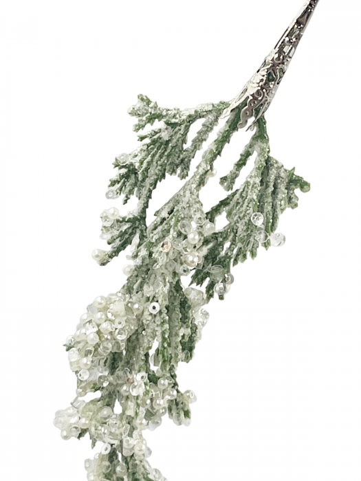 Ornament brad Turturi BRIGHT, Verde nins, 20cm [2]