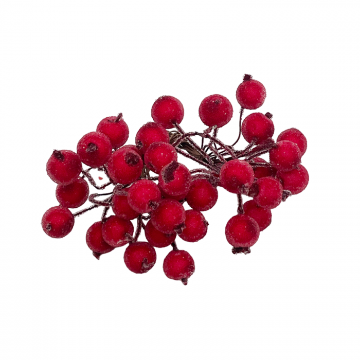 Ornament Craciun bobite BERRIES, Rosu [2]