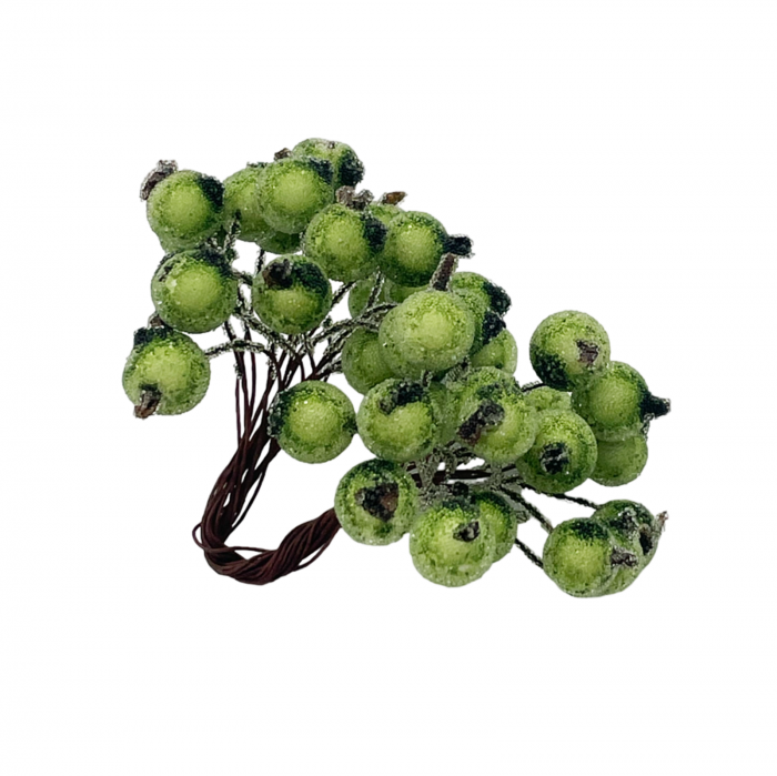 Ornament Craciun bobite BERRIES, Verde lime [2]