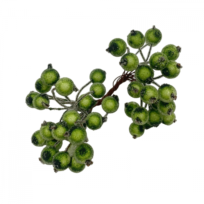 Ornament Craciun bobite BERRIES, Verde lime [4]