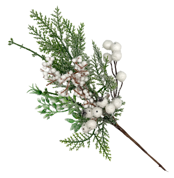 Ornament Craciun FREEZY, Alb, 30cm [1]