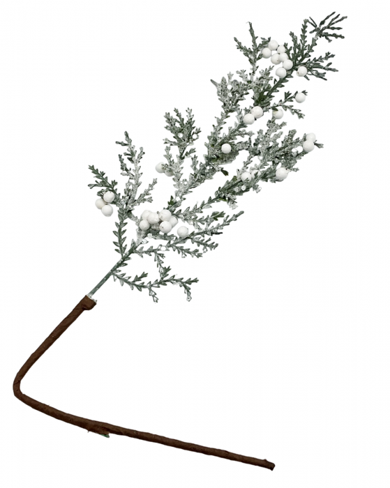 Ornament Craciun cu brad si bobite marunte ICY, 43cm [2]