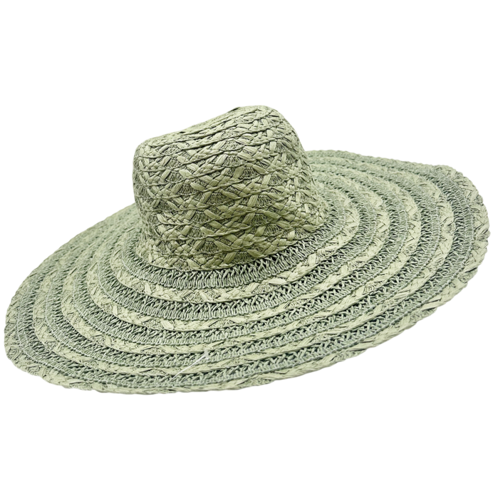 Palarie de paie BREEZE pentru femei - verde salvie [2]