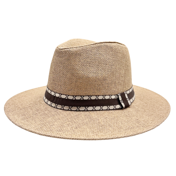 Pălărie maro PANAMA cu bandă maro - look modern și relaxat [2]
