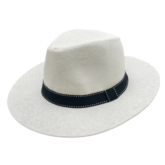 Palarie de soare barbati PANAMA JASON 60CM, Alb, Paie de hartie [2]