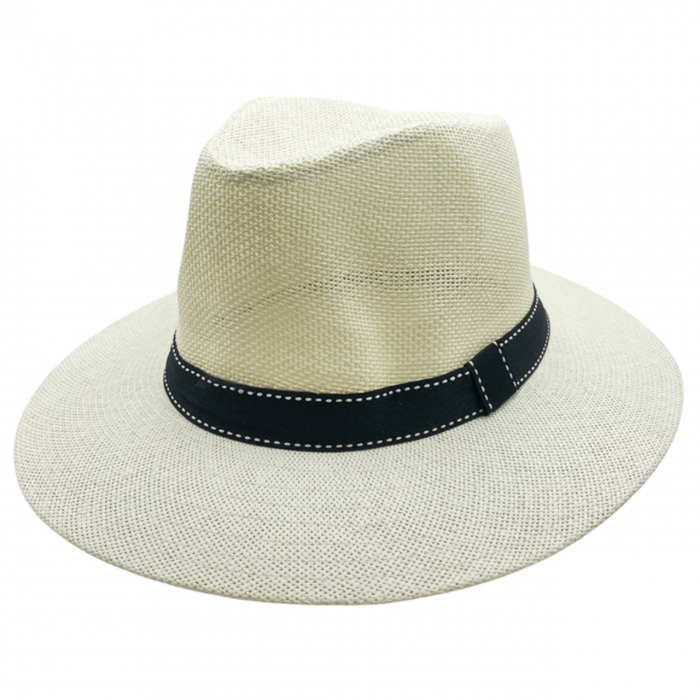 Palarie de soare PANAMA JASON 60CM, Crem, Paie de hartie [4]