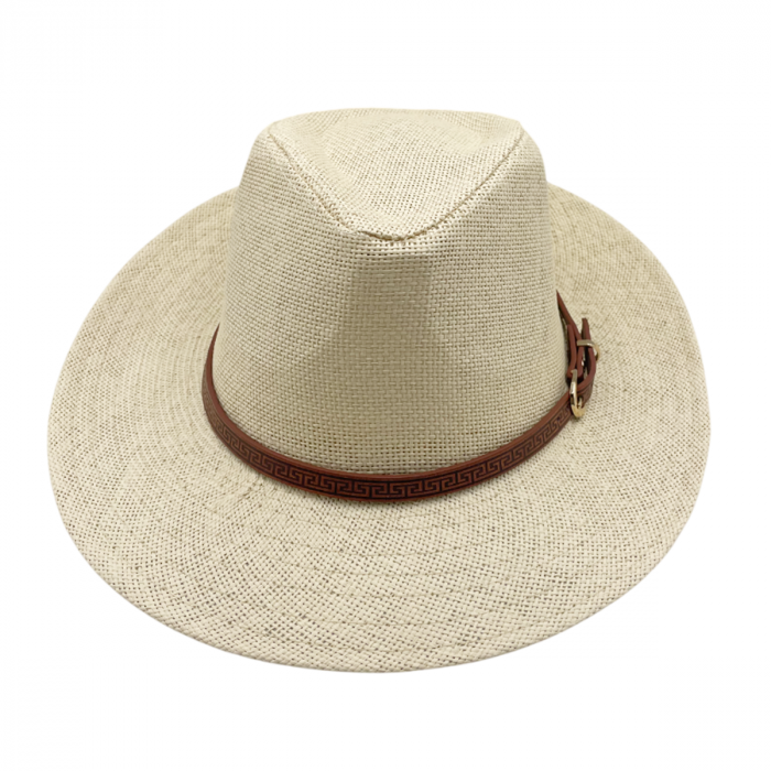 Palarie de soare PANAMA JAZZ 58CM, Paie, Bej [3]