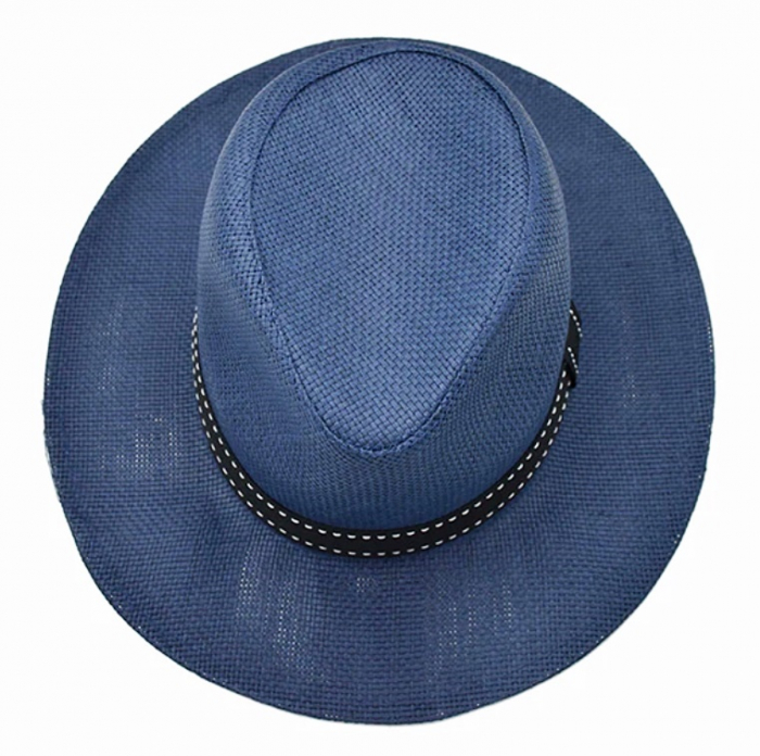 Palarie de soare PANAMA JASON 60CM, Bleumarin, Paie de hartie [4]
