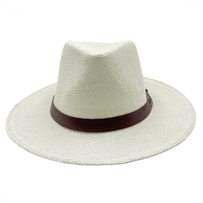 Palarie de soare CROCODILE 56CM, Crem, Paie de hartie [5]