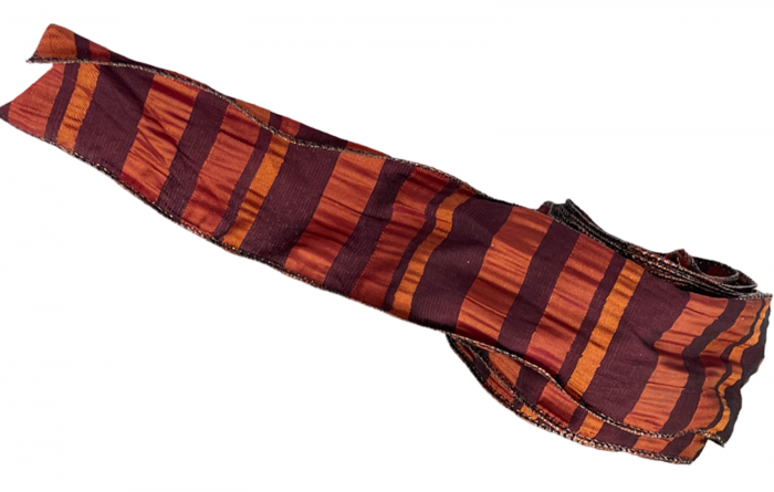 Panglica decorativa Brad Craciun JOLLY, Burgundy/ Caramiziu, 6x300cm [2]