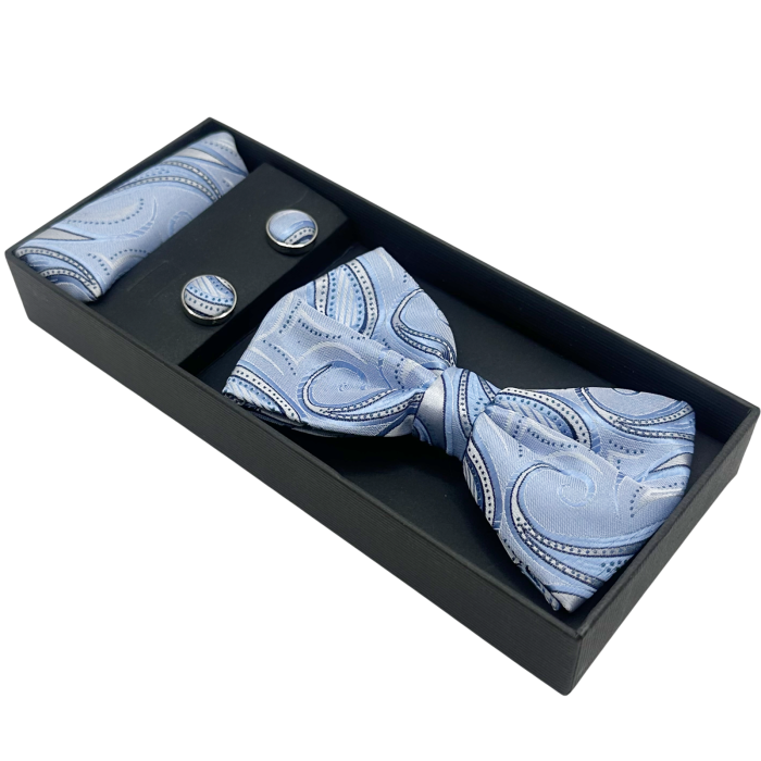 Set Papion albastru Sky Paisley [2]
