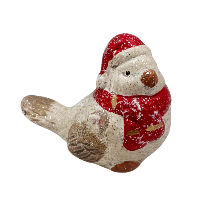 Păsărică decorativă cu fular roșu DIDDY [1]