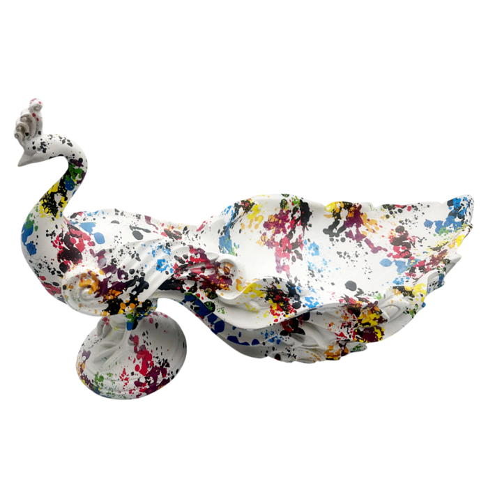 Paun decorativ cu fructiera PEAKY, 50x30cm [2]
