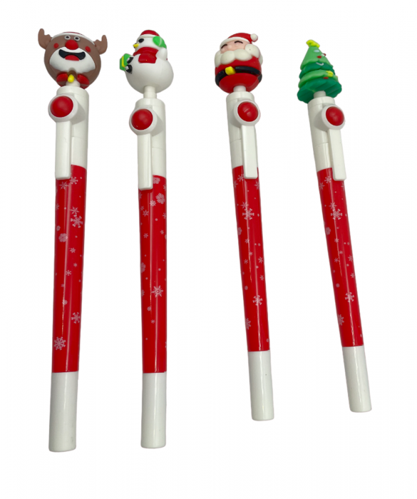 Set 4 Pixuri Craciun SANTA'S CREW, 18cm [2]
