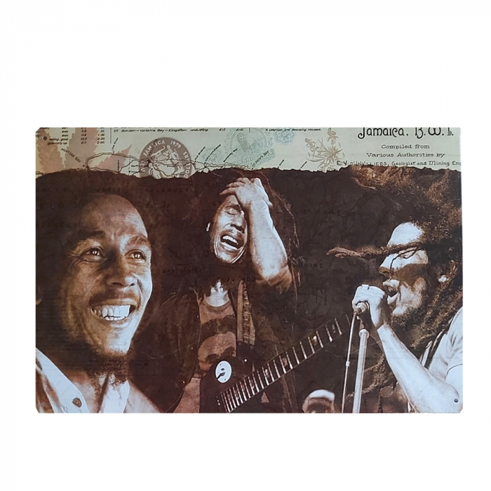 Placa metal Bob Marley poster vintage [1]