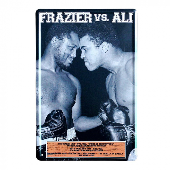 Placa metalica Frazier Vs Ali poster vintage [1]