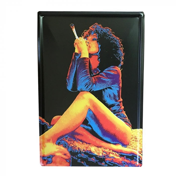 Placa metalica Girl Smoking 20x30cm, Poster vintage [1]