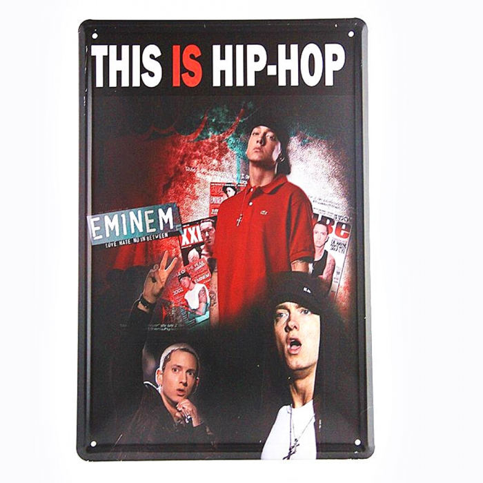 Placa metalica Hip Hop poster vintage [1]
