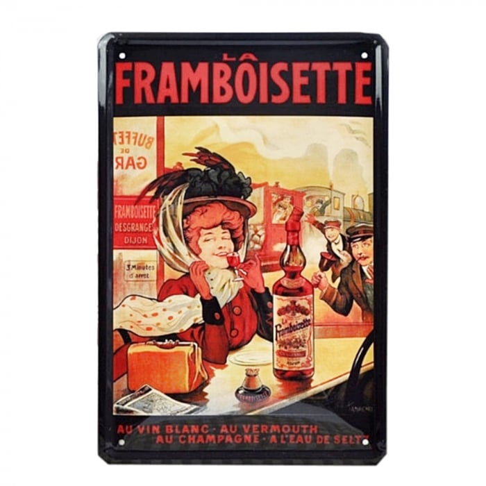 Placa metalica La Framboisette poster vintage [1]