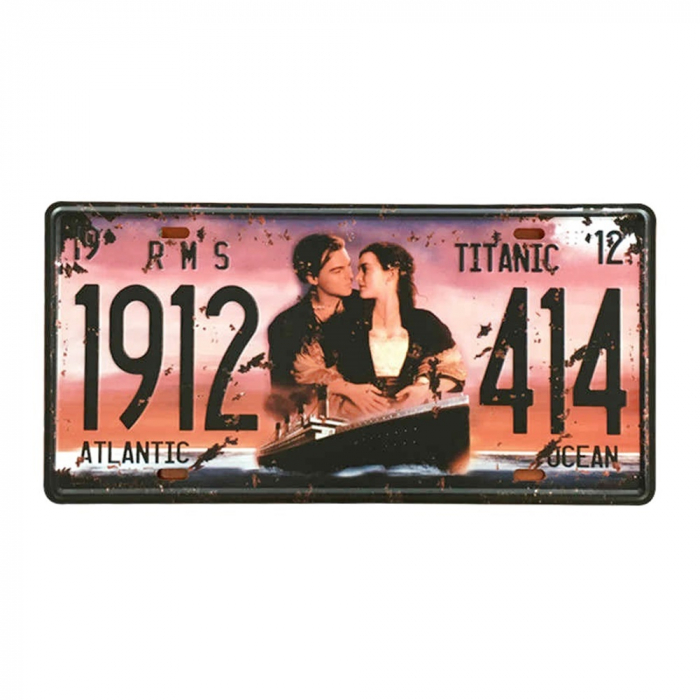 Placa metalica Titanic 30x15cm, Poster vintage [1]